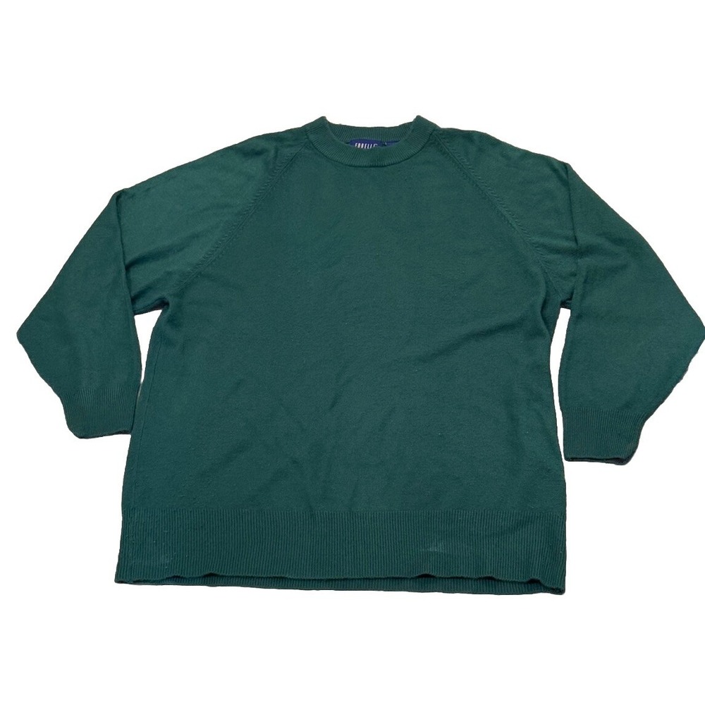 Vintage Forelli Classics Green Sweater US Size 1X Womens Pullover Crew Neck